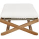 Bari 15.5 inch Natural / Stinson White Outdoor Stool